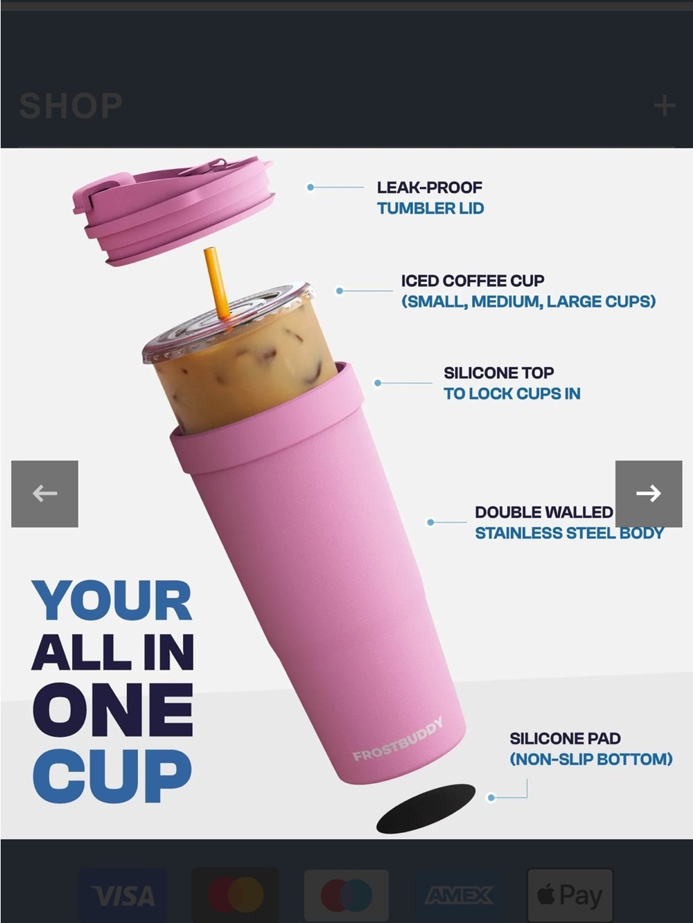 FrostBuddy To-Go Buddy Universal Cup Insulator Teacher Pencil Edition - Picture 4 of 5